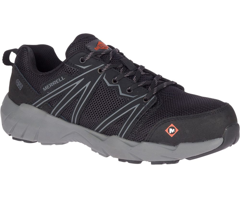 Merrell Løbesko Herre - Fullbench Superlite Alloy Toe Sd+ Wide Width - Sort - LSA461059